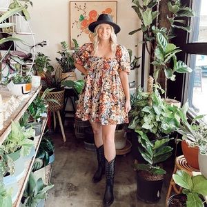 ❤️‍🔥LAST ONE❤️‍🔥 Vintage Floral Dress